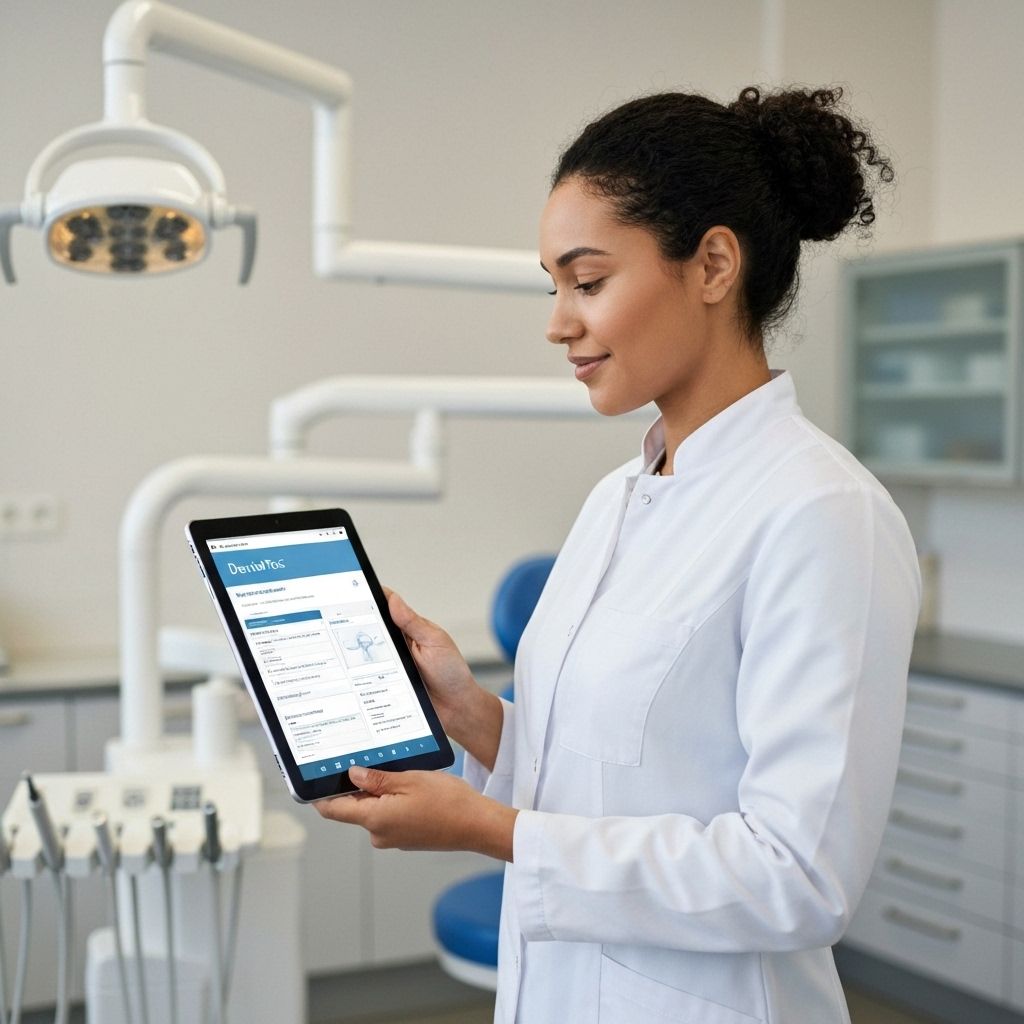 Odontólogo usando DentalTec